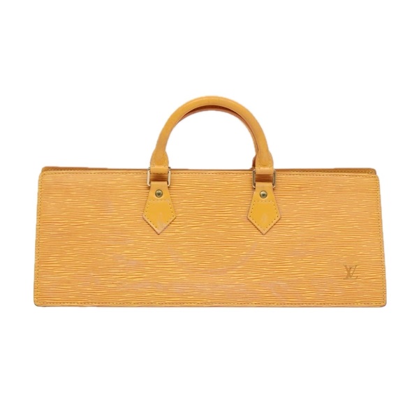 LOUIS VUITTON Epi Sac Triangle Hand Bag Yellow M52099 LV Auth 87952 - Picture 13 of 16